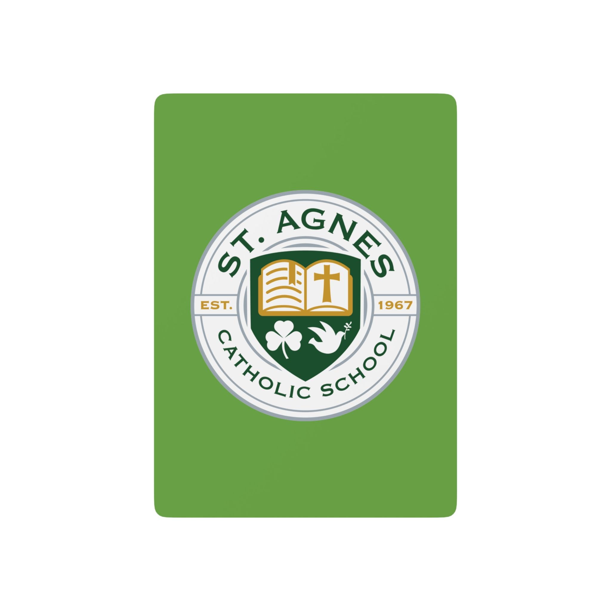 St. Agnes Catholic School Playing Cards — Green