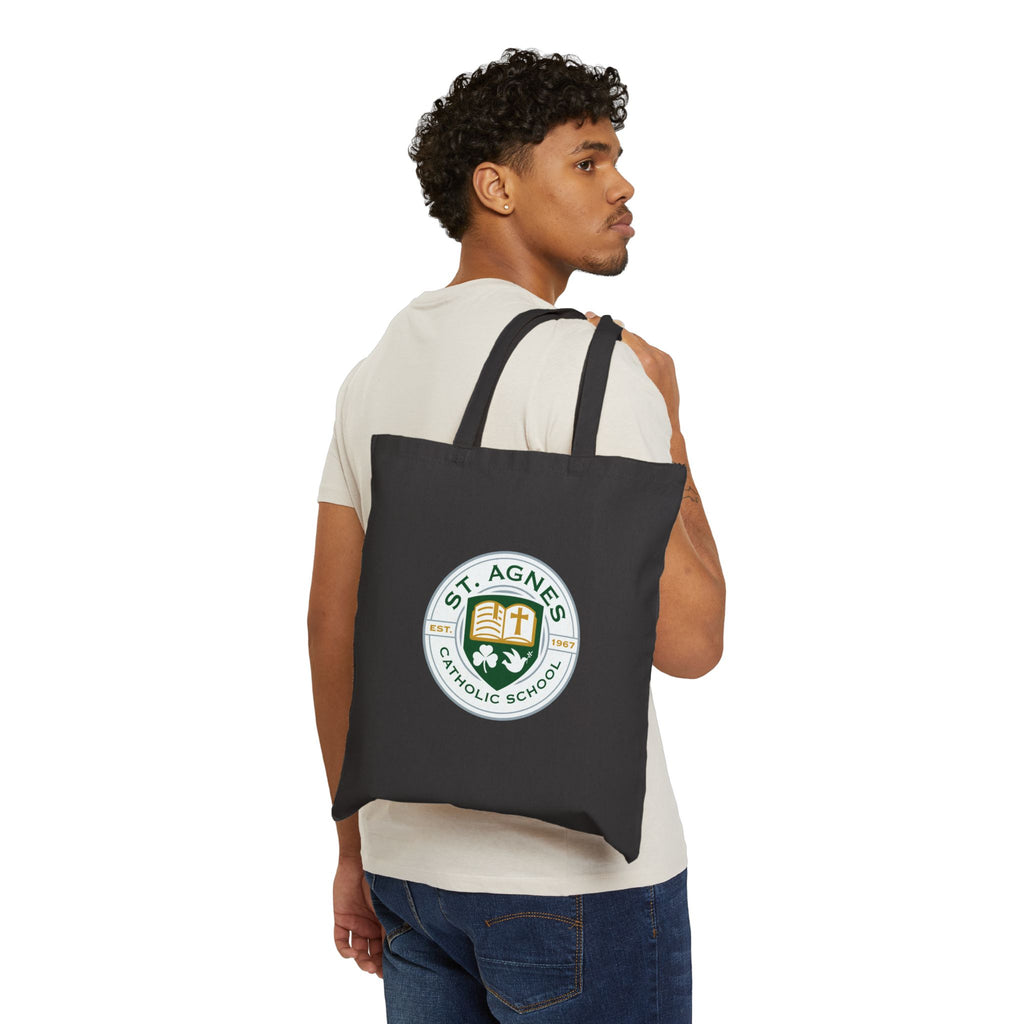 Canvas Tote Bag - St. Agnes Catholic School Crest
