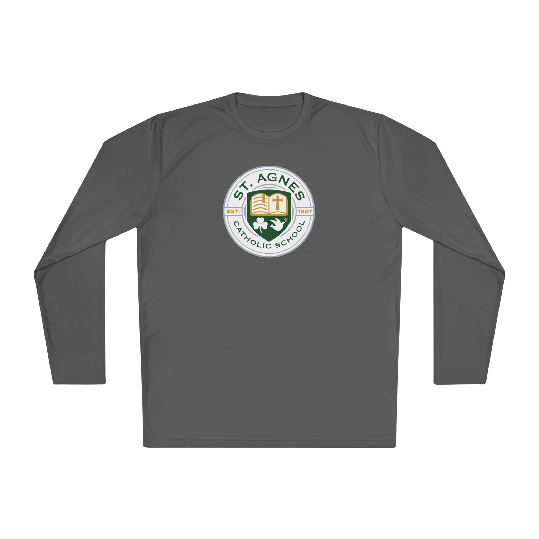 Adult Long Sleeve Tee - St. Agnes Catholic School Crest