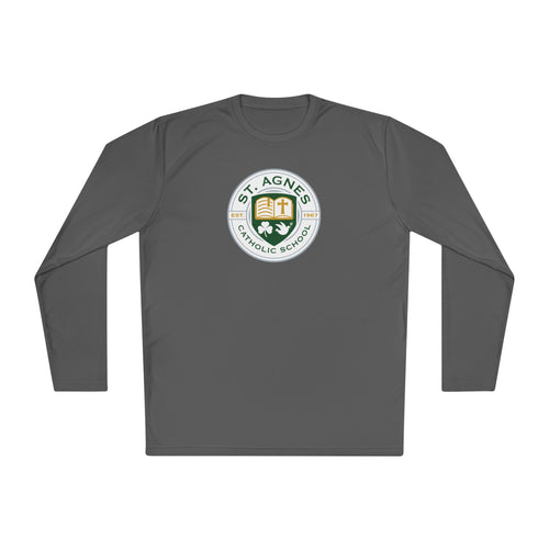 Adult Long Sleeve Tee - St. Agnes Catholic School Crest