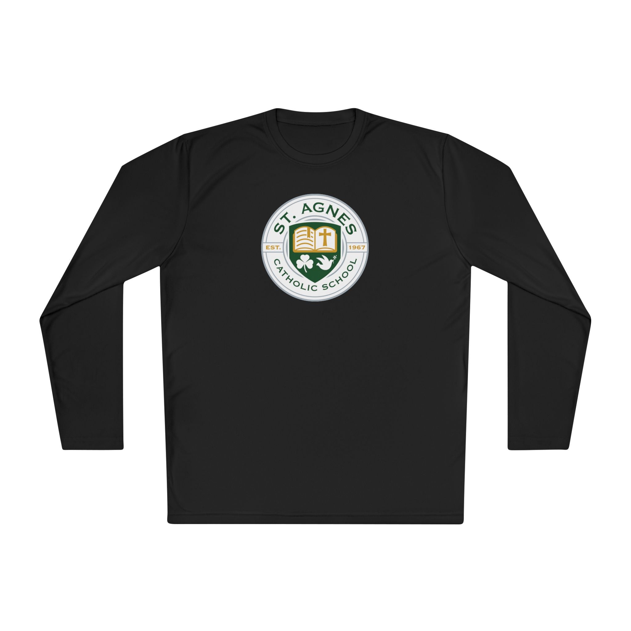 Adult Long Sleeve Tee - St. Agnes Catholic School Crest