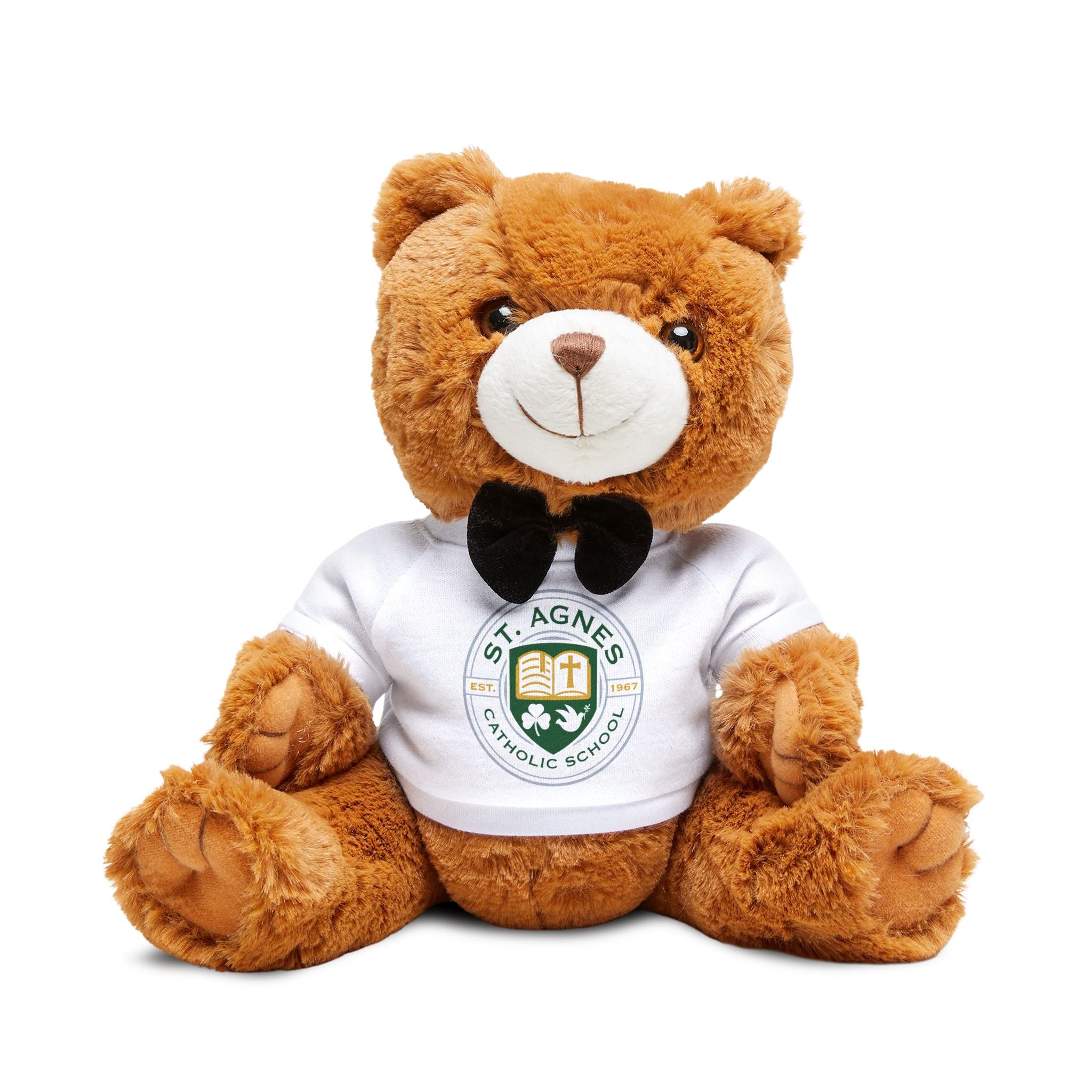 Plush Teddy Bear with St. Agnes Catholic School T‑Shirt