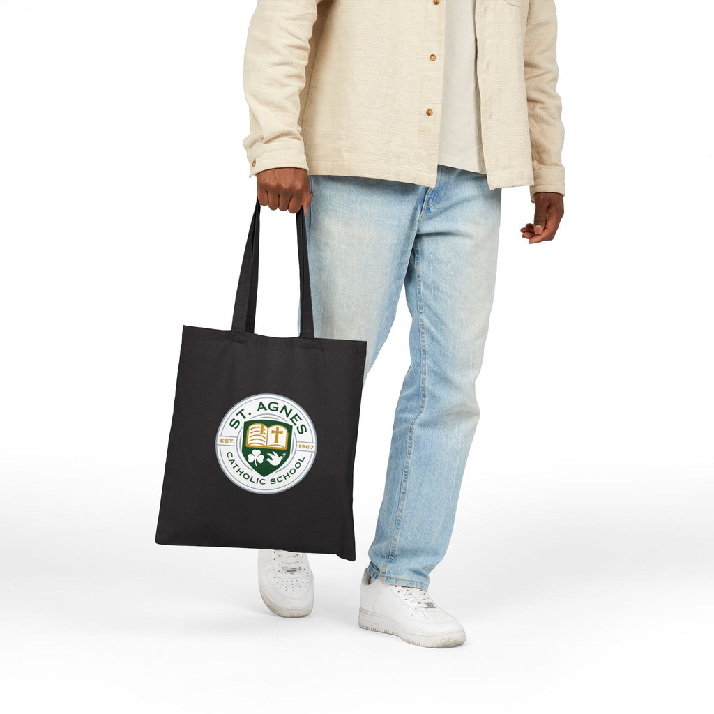 Canvas Tote Bag - St. Agnes Catholic School Crest