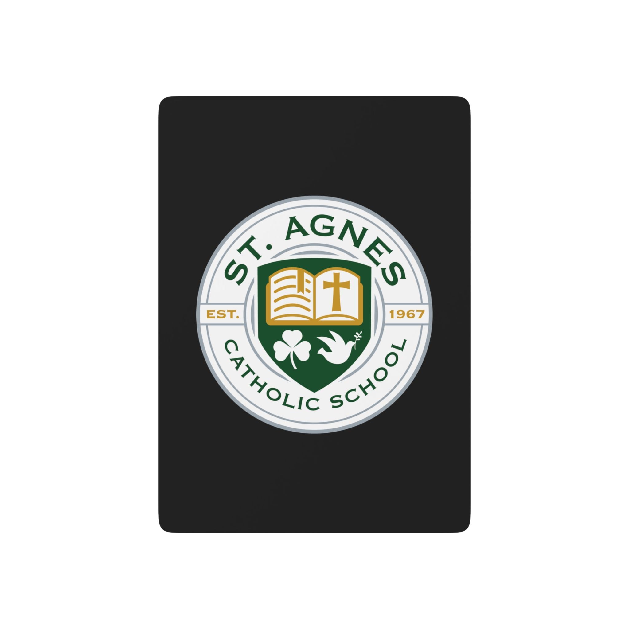 St. Agnes Catholic School Playing Cards — Black