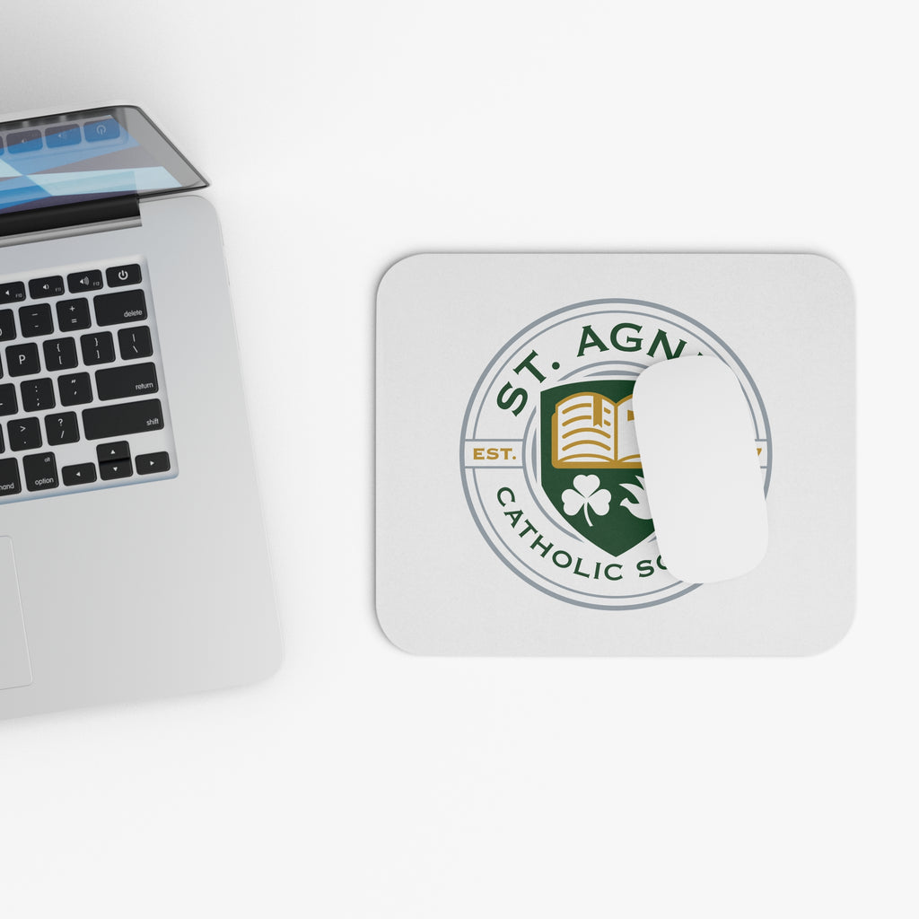St. Agnes Catholic School Rectangle Mouse Pad — White
