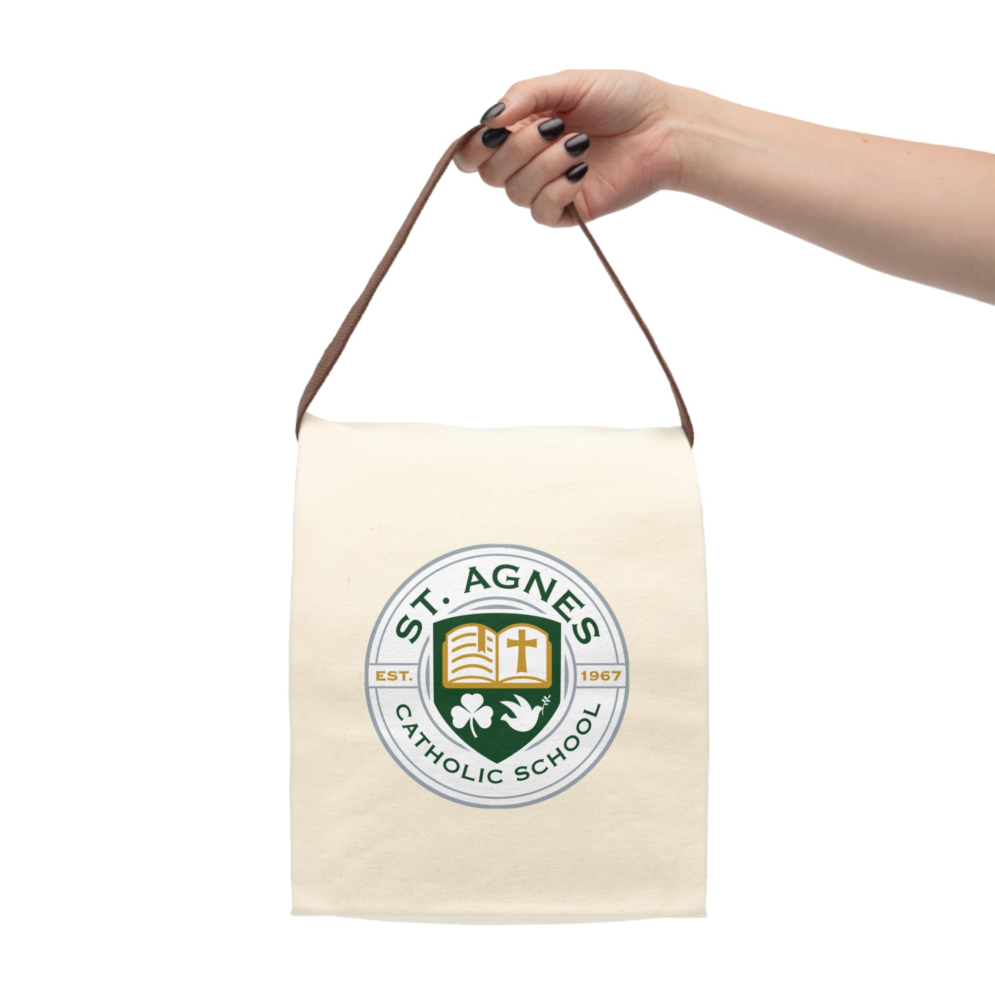 Canvas Lunch Bag - St. Agnes Catholic School Crest