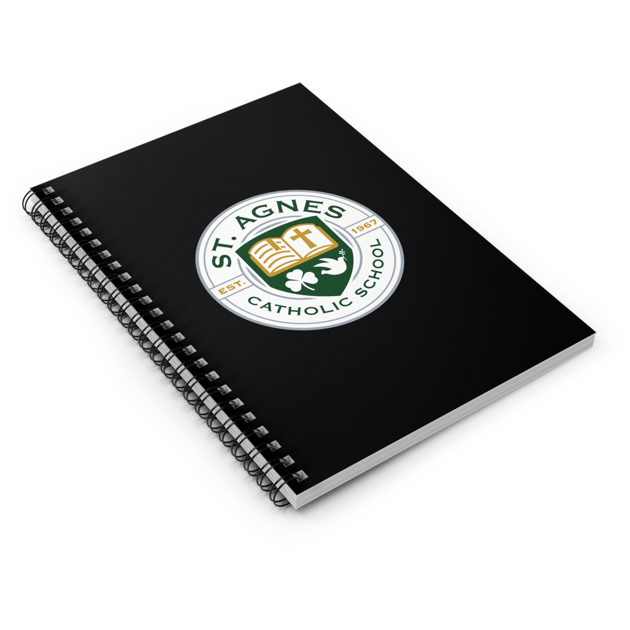 St. Agnes Catholic School Spiral Notebook – Black