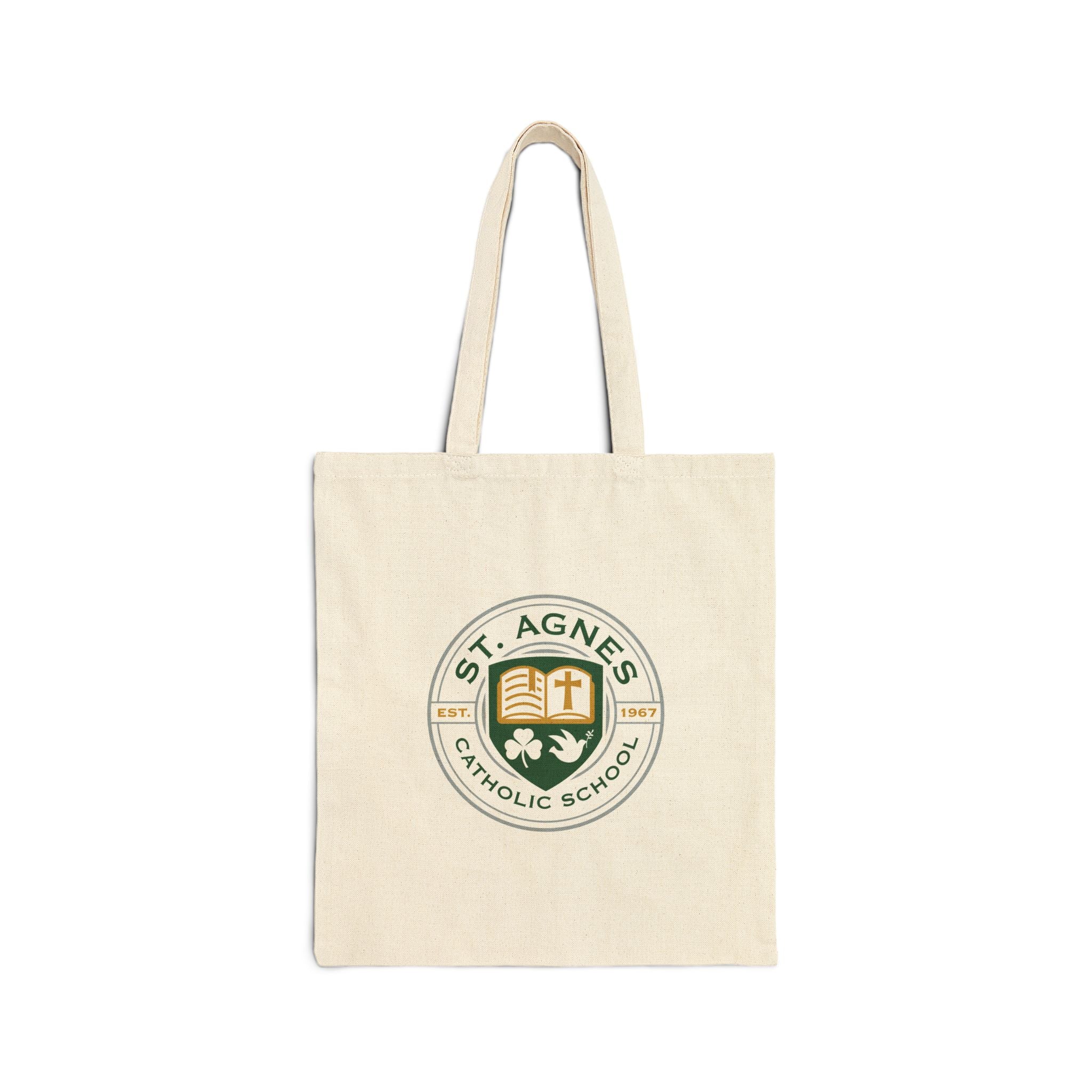 Canvas Tote Bag - St. Agnes Catholic School Crest
