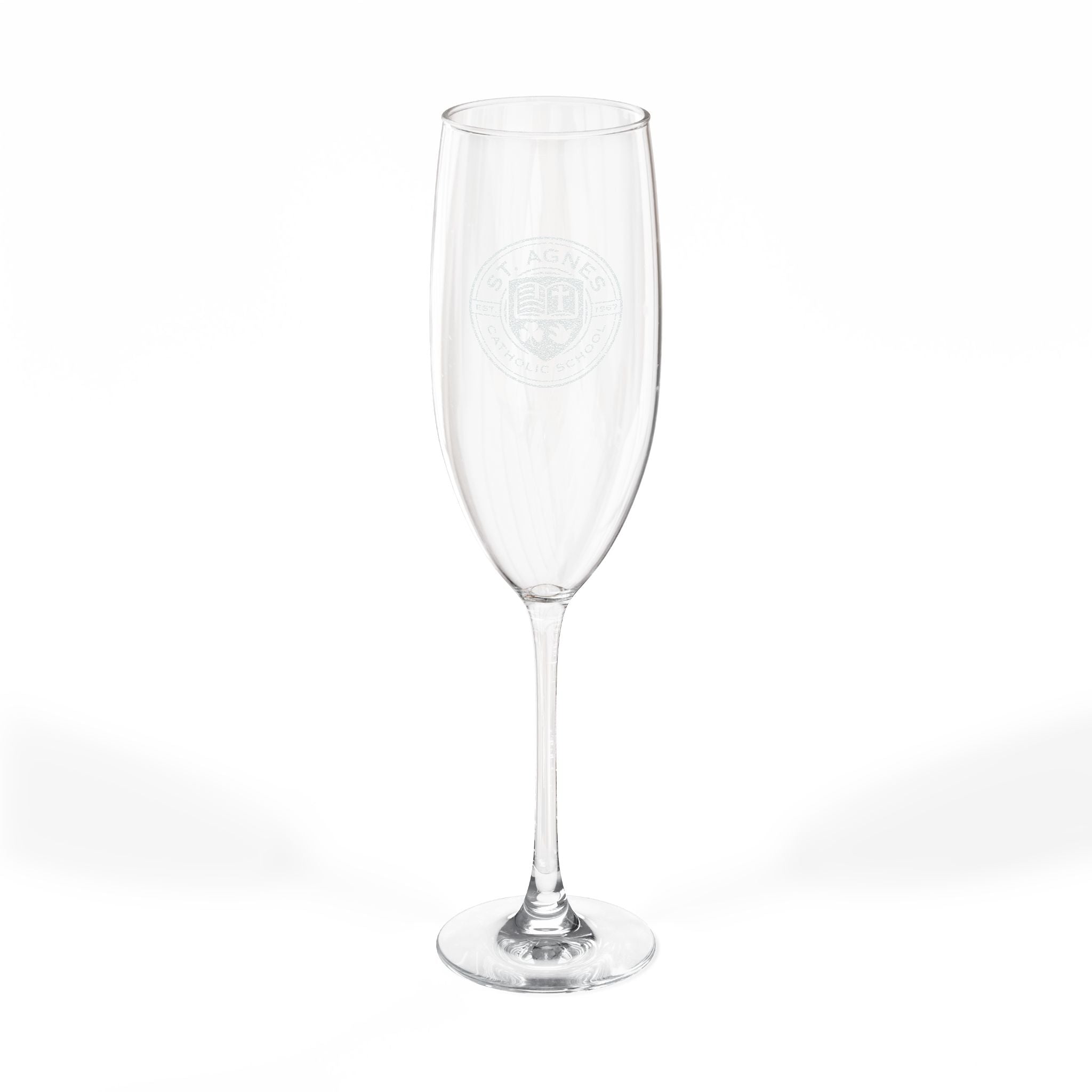 St. Agnes Catholic School 8oz Champagne Flute