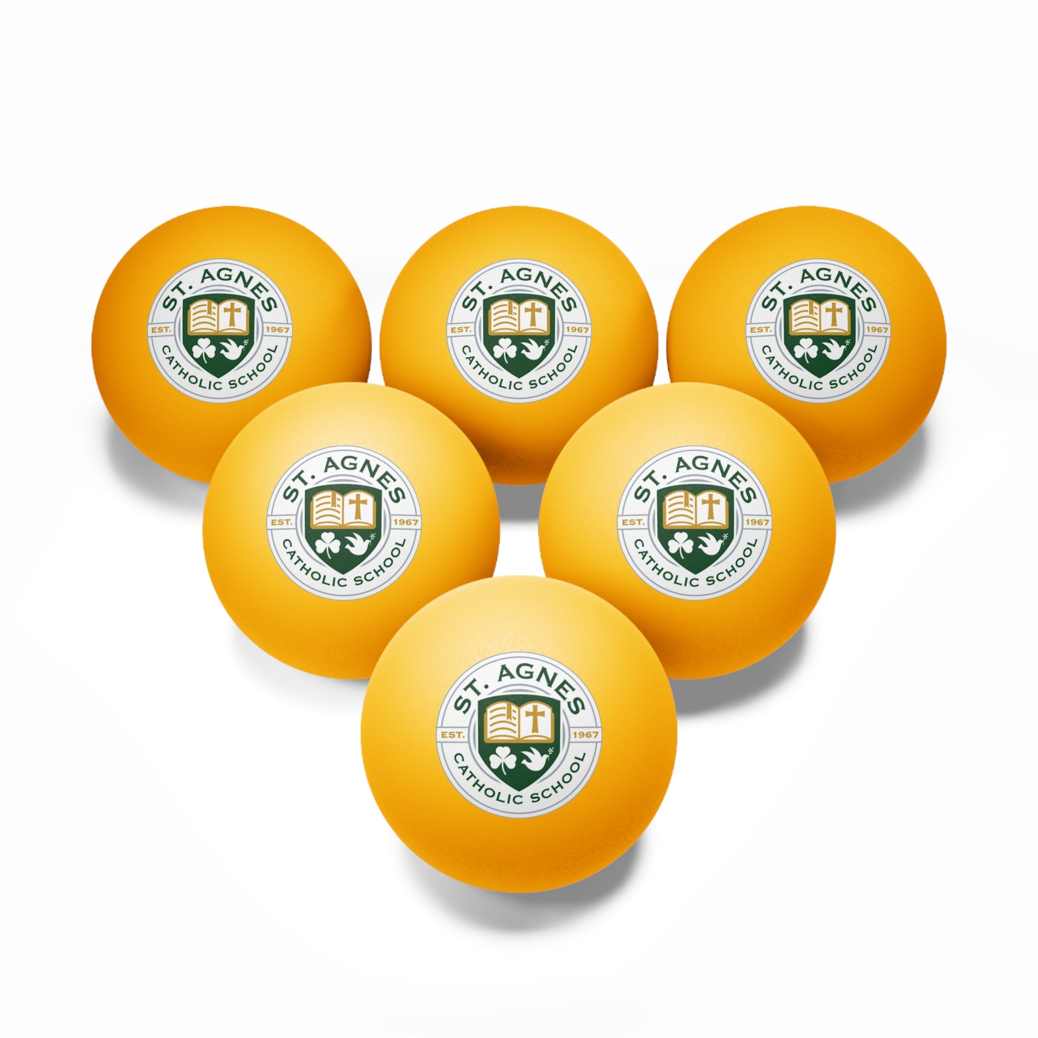 St. Agnes Catholic School  Ping Pong Balls - 6-Pack