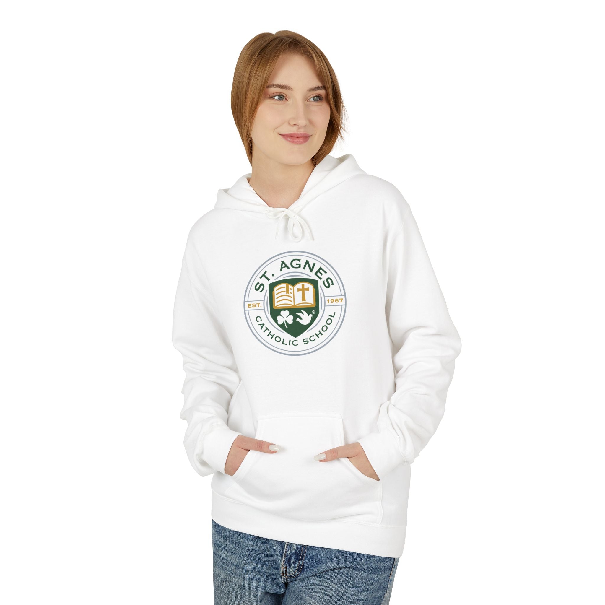 Adult Hoodie - St. Agnes Catholic School Crest