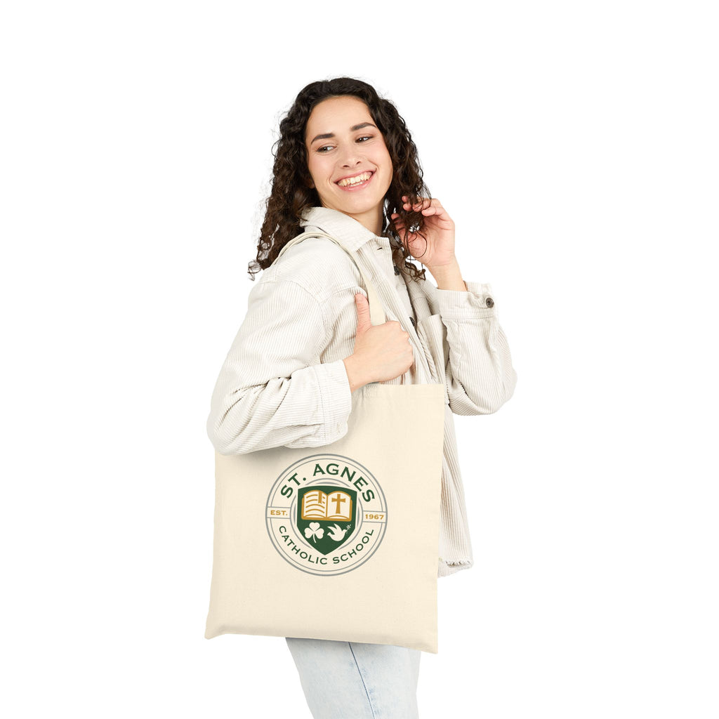 Canvas Tote Bag - St. Agnes Catholic School Crest