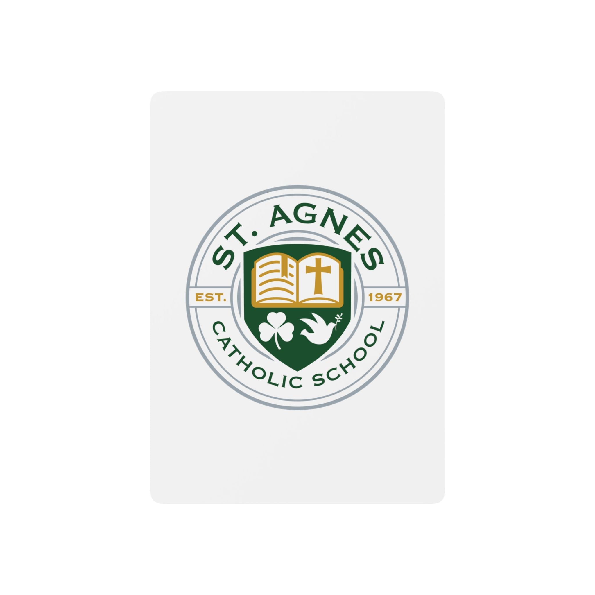 St. Agnes Catholic School Playing Cards — White