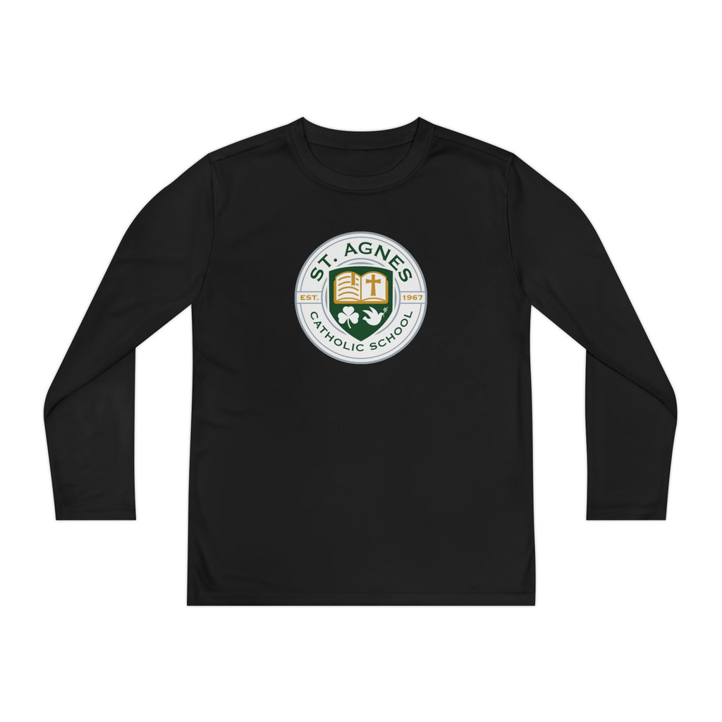 Youth Long Sleeve Tee - St. Agnes Catholic School Crest