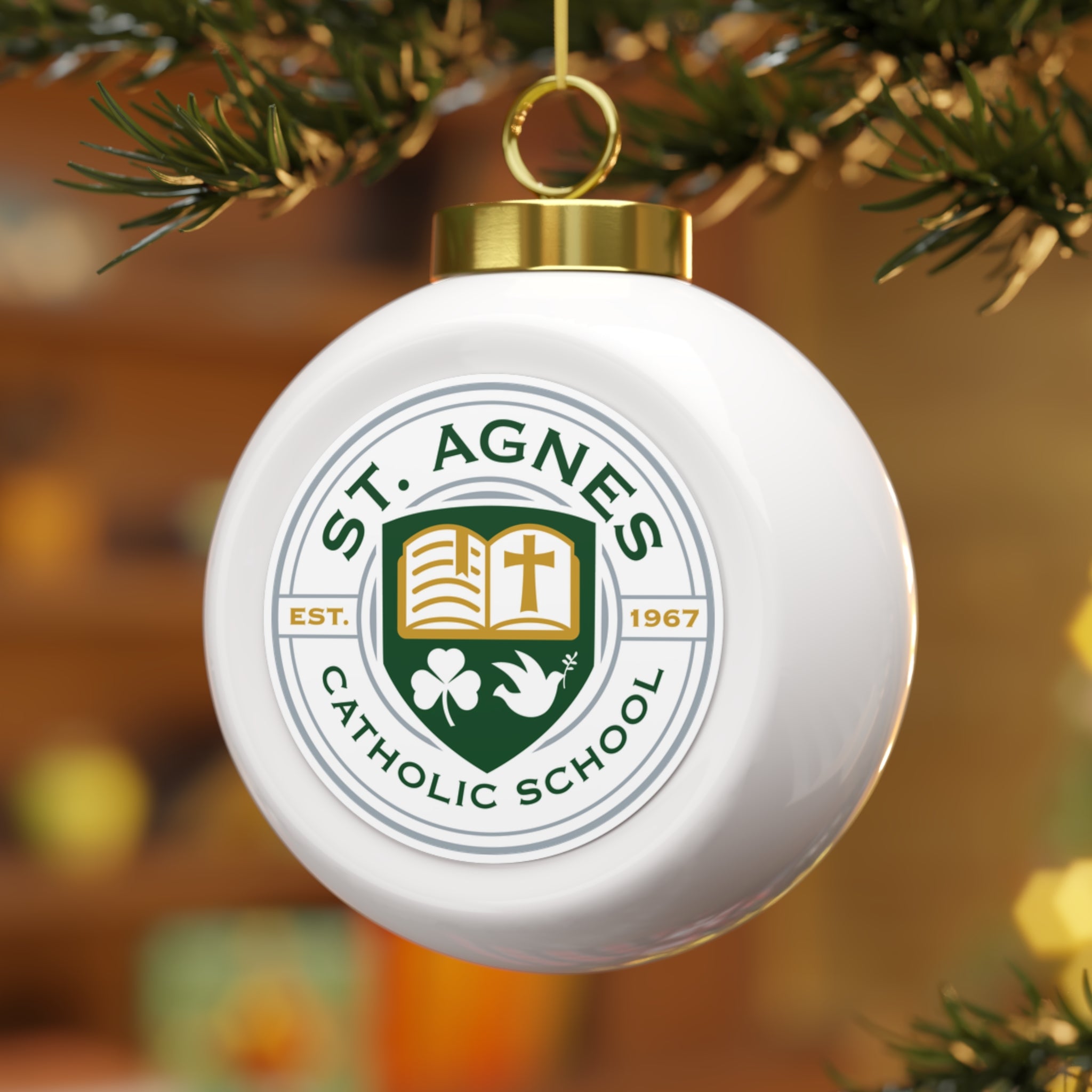 St. Agnes Catholic School Christmas Ornament