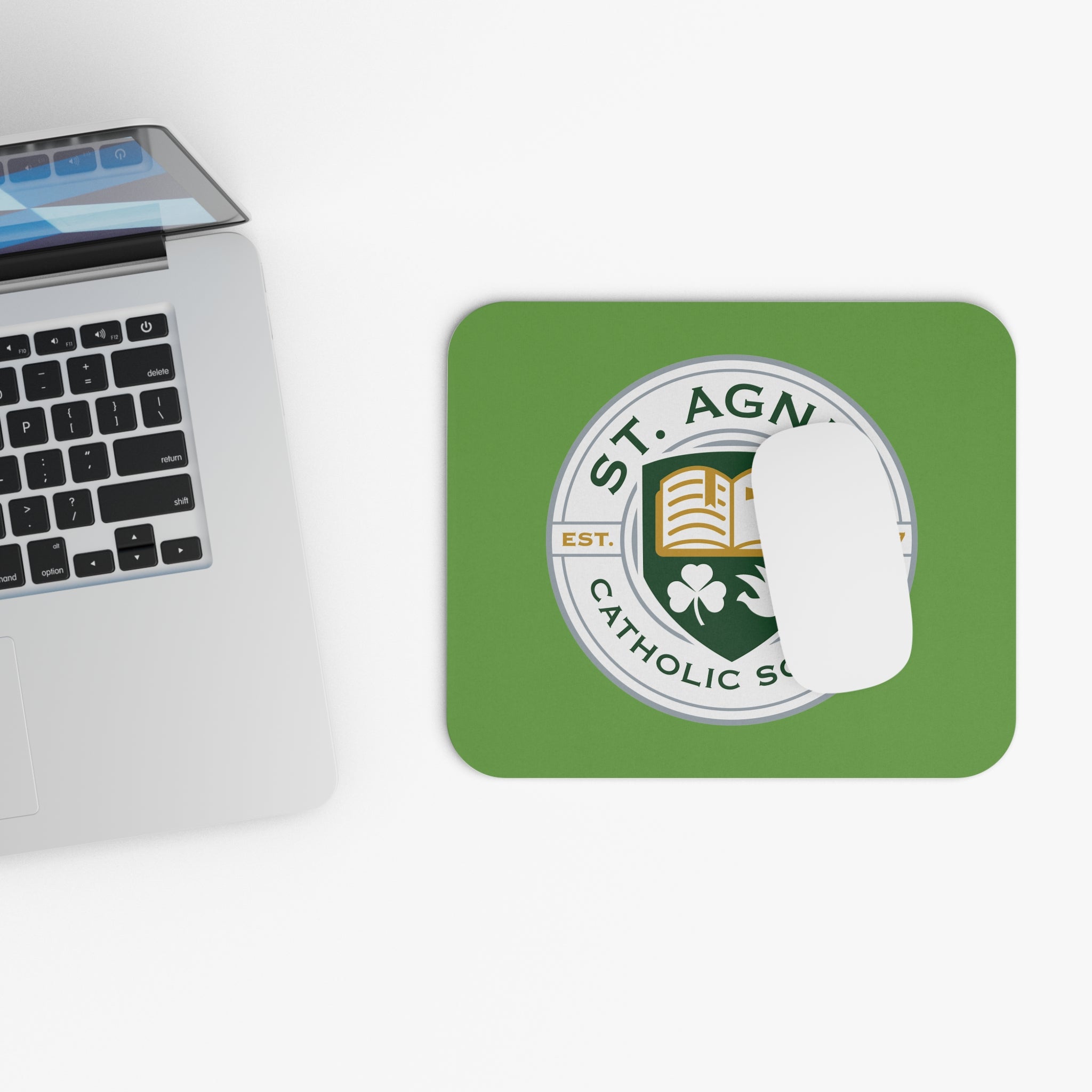 St. Agnes Catholic School Rectangle Mouse Pad — Green