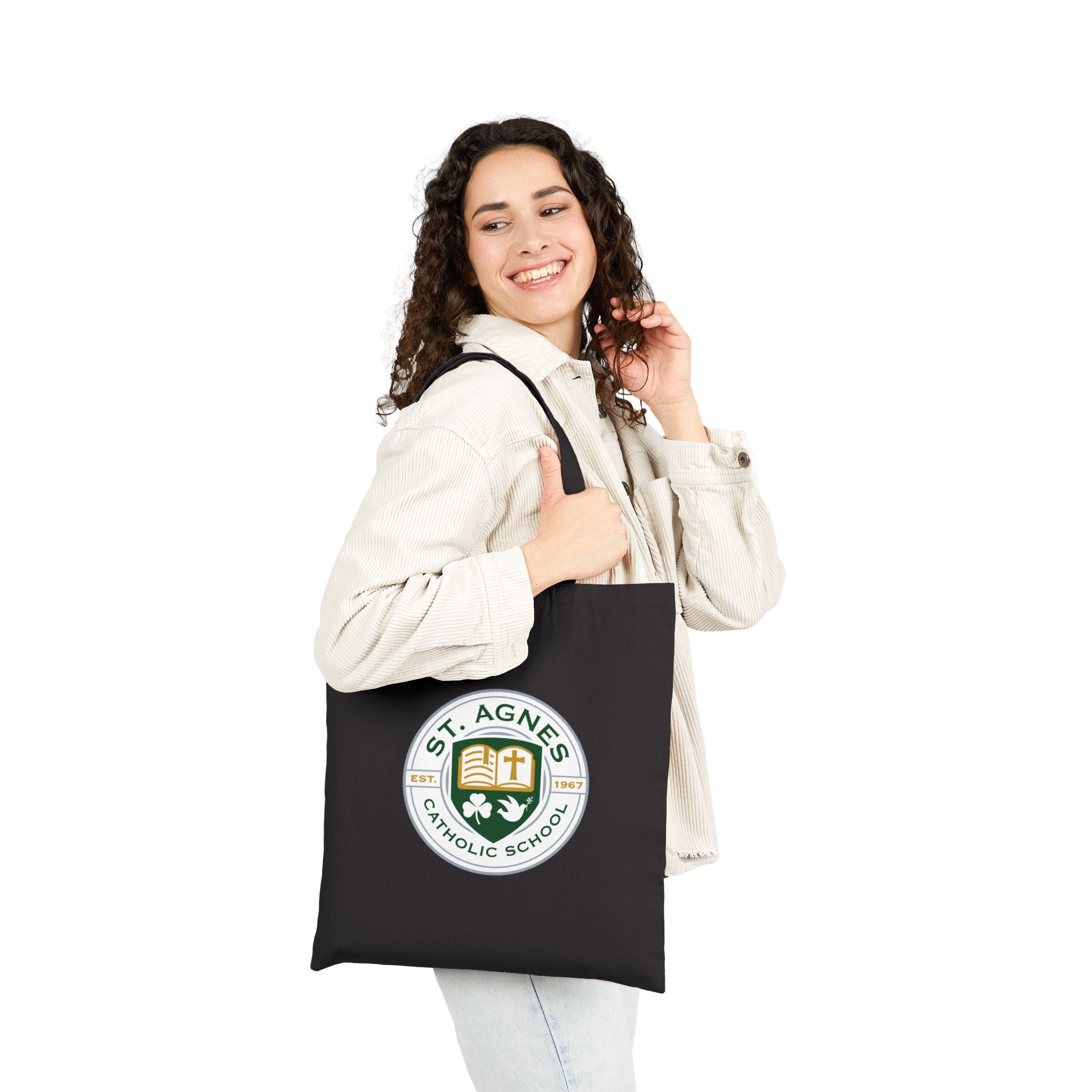 Canvas Tote Bag - St. Agnes Catholic School Crest