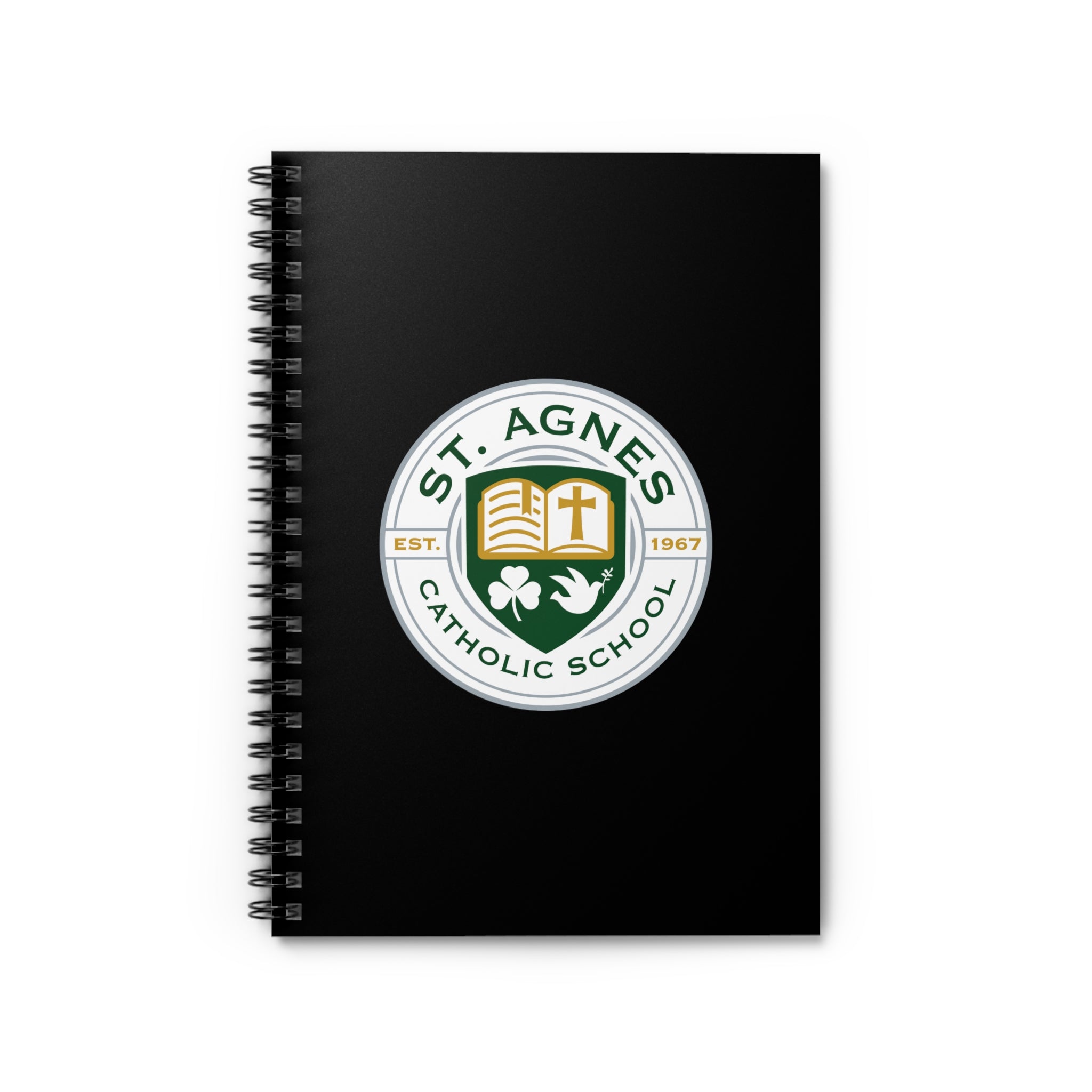 St. Agnes Catholic School Spiral Notebook – Black