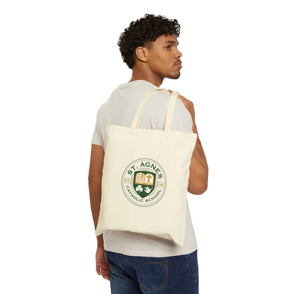 Canvas Tote Bag - St. Agnes Catholic School Crest