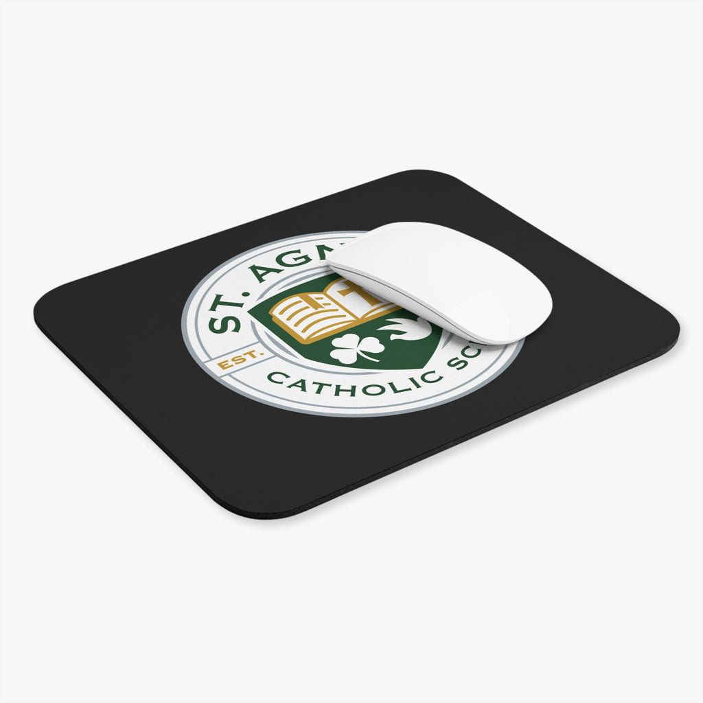 St. Agnes Catholic School Rectangle Mouse Pad — Black