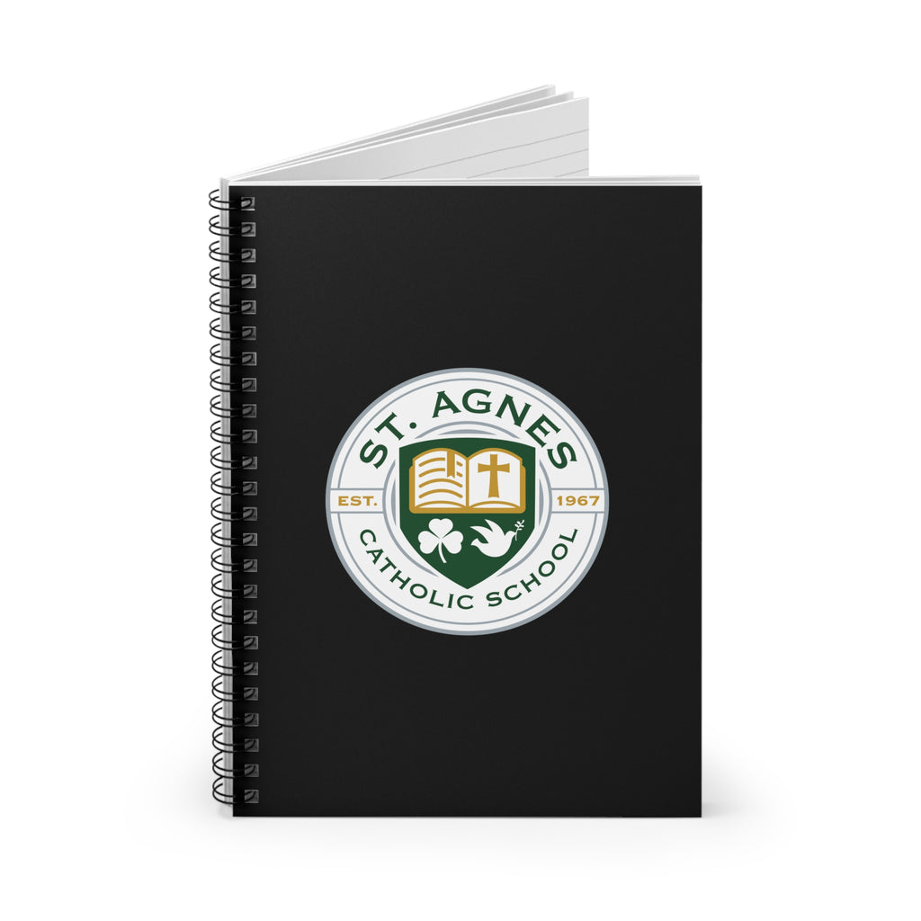 St. Agnes Catholic School Spiral Notebook – Black