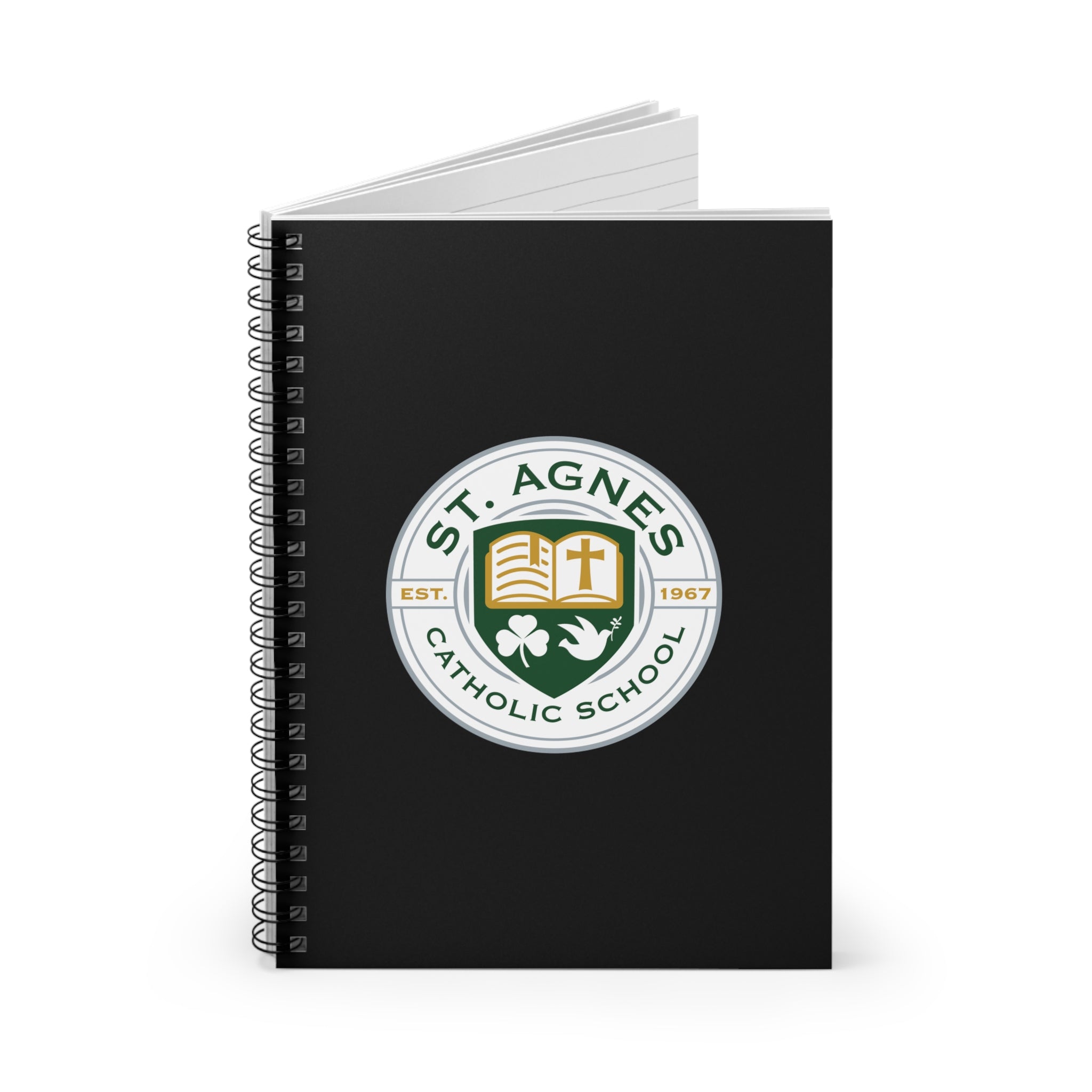 St. Agnes Catholic School Spiral Notebook – Black